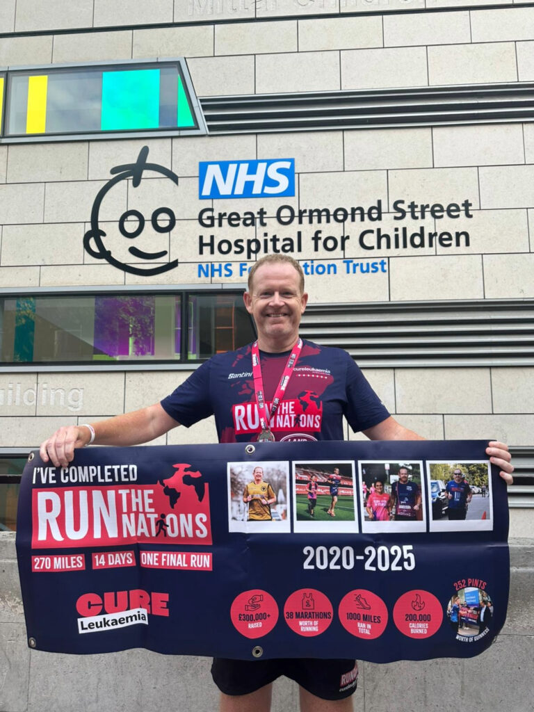Cure Leukaemia CEO James McLaughlin Completes Final Run The Nations Challenge