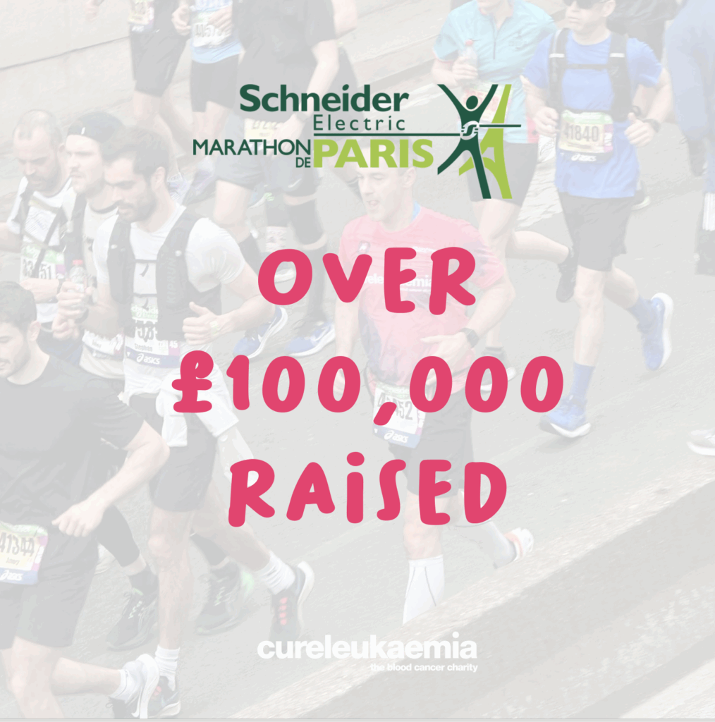 Paris Marathon Team Surpasses £100,000 Milestone for Cure Leukaemia