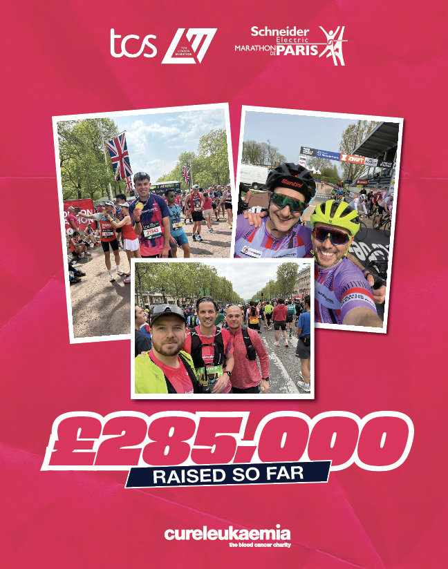 Global Fundraisers Raise Over £285,000 for Cure Leukaemia, Funding Five Research Nurses for a Year