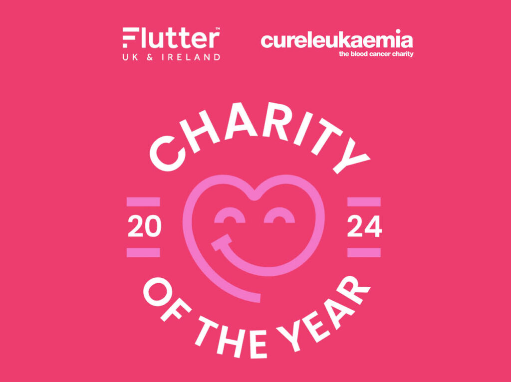 Cure Leukaemia Named Flutter UK&I Charity Partner