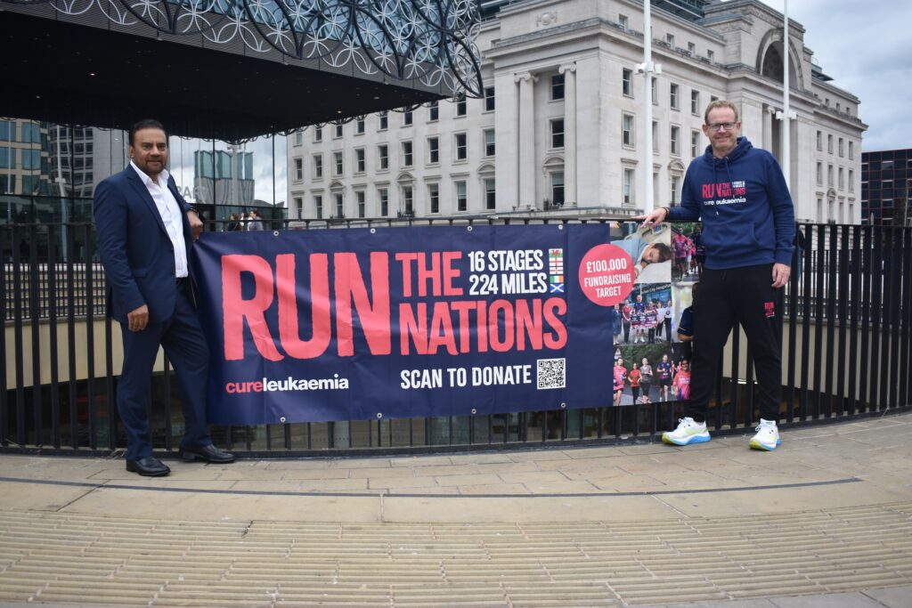 Chamber president backs Cure Leukaemia chief’s 224-mile Run The Nations challenge